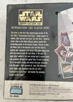 Star Wars PREMIERE INTRODUCTORY TWO-PLAYER CUSTOMIZABLE CARD GAME “ SEALED” - Image 3