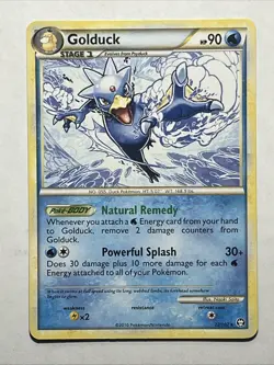 Golduck 22/102 Rare Triumphant Pokemon Card 2010 - Image 2