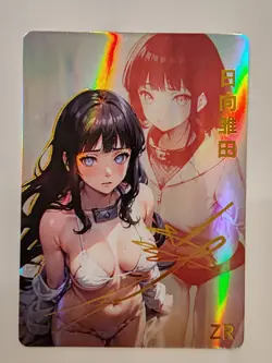 Card Goddess Story ZR Waifu Hinata Sexy JAP Oil Holo Naruto - Image 1