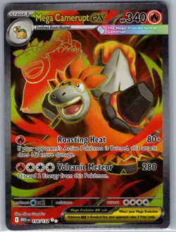 Mega Camerupt ex 156/132 ME01: Mega Evolution - Pokemon Card - NM - Image 1