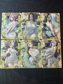 One Piece 6 Collectible Character Anime Waifu Cards CCG Beauty Waifu Onsen - Image 1