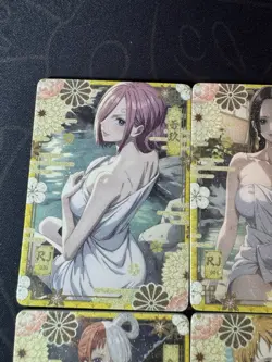 One Piece 6 Collectible Character Anime Waifu Cards CCG Beauty Waifu Onsen - Image 2