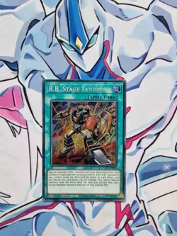 R.B. Stage Landing 1st Edition Secret Rare DUAD Yugioh Card - Image 1