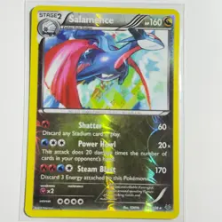 Salamence 57/108 Holo Rare Reverse Holo Card XY - Roaring Skies Pokemon TCG LP - Image 1
