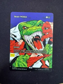 Beast Within (BORDERLESS) Marvel's Spider-Man - Magic/MTG - Image 1
