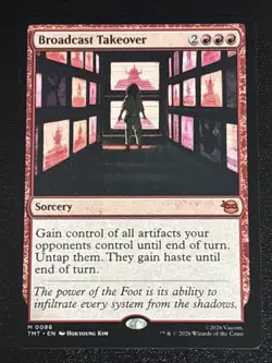 MTG Teenage Mutant Ninja Turtles Broadcast Takeover 0086 NM Mythic - Image 1