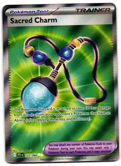 Sacred Charm 122/094 - 🌊 Phantasmal Flames Ultra Rare Pokemon TCG 🖤 - M/LP - Image 1