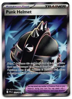 Punk Helmet 121/094 - Phantasmal Flames Ultra Rare Pokemon TCG - M/LP Card - Image 1