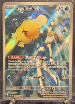 Pokemon TCG #193/182 Misty’s Psyduck Illustration Rare Sv10: Destined Rivals NM - Image 1