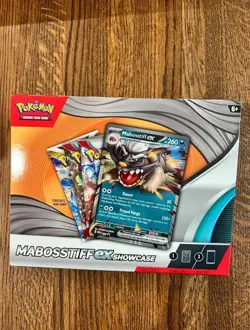 Pokemon Mabosstiff ex Showcase Box Sealed with 3 Booster Packs & 1 Foil - Image 1