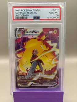 PSA 10 GEM Mint - Pikachu Vmax #TG17 Pokemon Lost Origin, Graded - Image 1