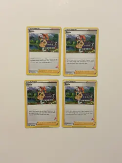 4x Sonia 167/192 Pokemon Cinderace Deck Variant Rebel Clash Playset C - Image 1