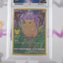 Pikachu 005/025 Full Art Celebrations ACE 9 MINT Pokemon TCG - Image 3