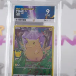 Pikachu 005/025 Full Art Celebrations ACE 9 MINT Pokemon TCG - Image 4