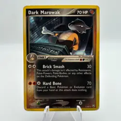 Pokemon Dark Marowak Rare EX Team Rocket Returns 7/109 70HP 2004 - Image 1