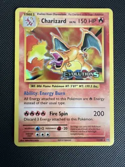 Charizard 11/108 XY Evolutions Prerelease Stamped Promo Pokemon Build & Battle - Image 1
