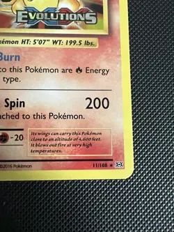Charizard 11/108 XY Evolutions Prerelease Stamped Promo Pokemon Build & Battle - Image 5