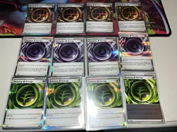 12x-Pokemon TCG-Rare Holo Energy(Rocky/Growing/Telepathic) Perfect Order NM - Image 1