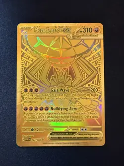 Pokemon Perfect Order Mega Zygarde EX Gold Mega Hyper Rare 124/88 - Image 1