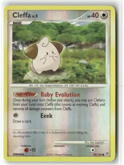 Pokemon Cleffa 78/130 Reverse Holo Diamond and Pearl Common - Image 1