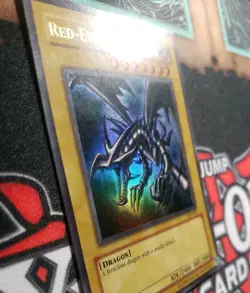 Yu-Gi-Oh! TCG Red-Eyes Black Dragon SDJ-001 Vintage Holo Rare Card 1996 - Image 3