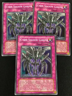 YUGIOH CYBER SHADOW GARDNA CDIP-EN058 1ST SUPER X3(LP) - Image 1
