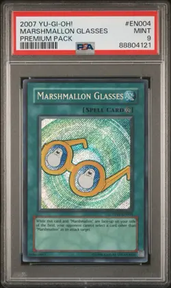 2007 Yu-Gi-Oh! Premium Pack Marshmallon Glasses EN004 PSA 9 Mint - Image 1