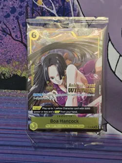 BOA HANCOCK P-115 PRE-RELEASE EVENT WINNER PROMO ONE PIECE CARD TCG ENGLISH - Image 1