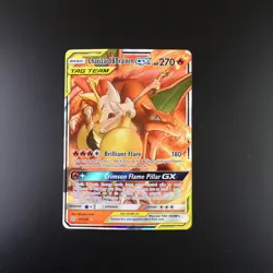 Charizard & Braixen GX 22/236 Pokemon Cosmic Eclipse Holo Full Art Card - Image 1