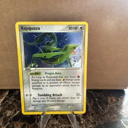 Pokemon TCG Rayquaza EX Deoxys Card 22/107 Regular Rare, 2005 Edition - Image 1