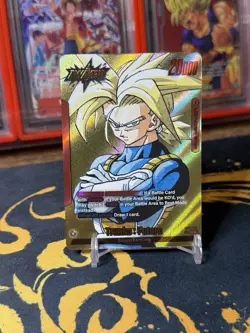 Trunks : Future - SB02-001 Gold Leader Manga Booster 02 Dragon Ball Card English - Image 1