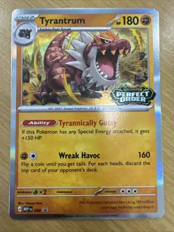 Pokemon TCG - Tyrantrum Perfect Order Pre-Release Promo Card MEP 066 - Image 1