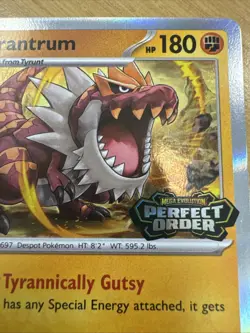 Pokemon TCG - Tyrantrum Perfect Order Pre-Release Promo Card MEP 066 - Image 3