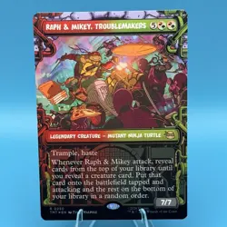 MTG Raph & Mikey Troublemakers 0250 Showcase Foil TMNT Near Mint - Image 1