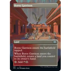 Boros Garrison (borderless) X4 M/NM Magic: The Gathering MTG Double Masters 2022 - Image 1