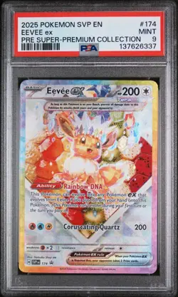2023-25 Pokemon SV Black Star Promos - SVP EN Eevee ex #174 PSA 9 - Image 1