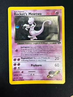 Rocket's Mewtwo - 14/132 - Holo Rare - Unlimited Gym Challenge (MP) Pokemon - Image 1