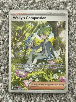 Pokemon TCG Mega Evolutions Wally's Compassion 186/132 Full Art Holo NM - Image 1