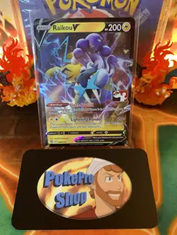 2023 Play! Pokemon Prize Pack Series 3 Raikou V 48 - NM - Image 1