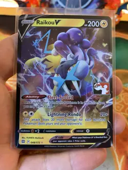 2023 Play! Pokemon Prize Pack Series 3 Raikou V 48 - NM - Image 2