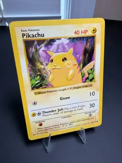 1999 Pokemon Base Set Pikachu 58/102 Shadowless Yellow Cheeks - NM/Mint - Origin - Image 3