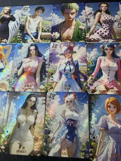 One Piece Set of 18 Collectible Character Anime Picnic Spring Cards Luffy Zoro - Image 3