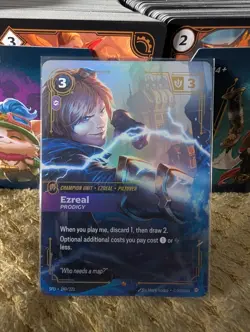 Ezreal Prodigy 149/221 Riftbound Spiritforged Epic Card Ezreal - Image 1