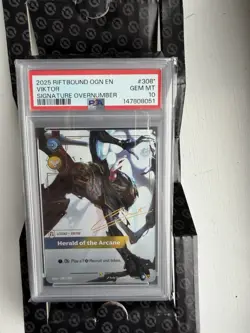 PSA 10 Signature Viktor Legend Riftbound Graded Card - Image 1