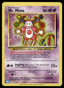 Mr. Mime Holo 013/034 Trading Card Game Classic Pokemon - Image 1