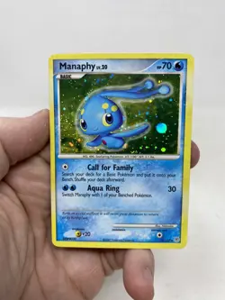 Manaphy 9/130 Holo Rare Diamond & Pearl Base Set Pokemon Card Near Mint - Image 1