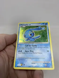 Manaphy 9/130 Holo Rare Diamond & Pearl Base Set Pokemon Card Near Mint - Image 5