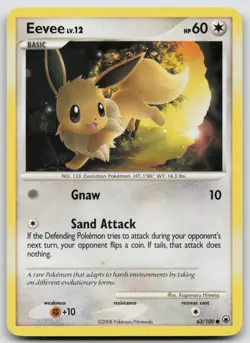 Eevee (63) 63/100 Majestic Dawn Common Pokemon TCG Card - Image 1
