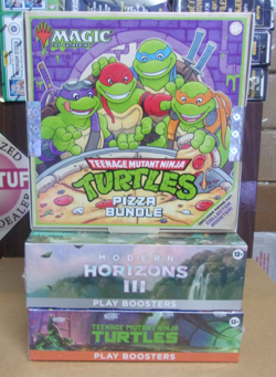 MTG MODERN HORIZONS 3 & TEENAGE TURTLES PLAY + TEENAGE TURTLES PIZZA BUNDLE - Image 1