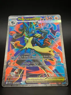 Mega Lucario ex 160/132 Full Art Holo Ultra Rare Pokemon TCG Mega Evolution NM+ - Image 1